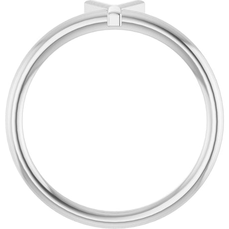 Platinum Initial Y Ring - view 2