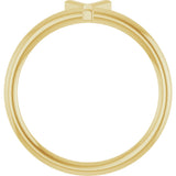 14K Gold Initial Y Ring - Yellow Gold - view 2