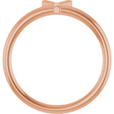 14K Gold Initial Y Ring - Rose Gold - view 2