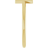 14K Gold Initial Y Ring - Yellow Gold - view 4