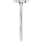 Platinum Initial B Ring - view 4