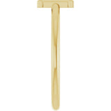 14K Gold Initial I Ring - Yellow Gold - view 4