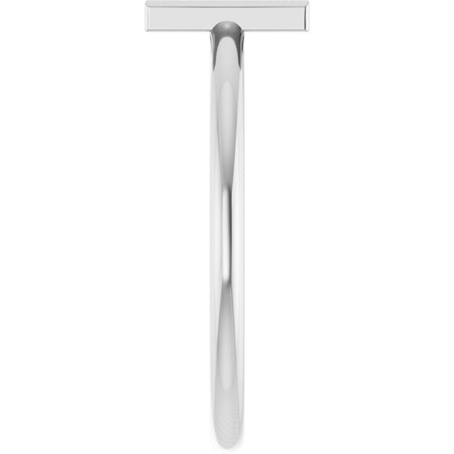 Platinum Initial H Ring - view 4