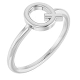 Platinum Initial Q Ring