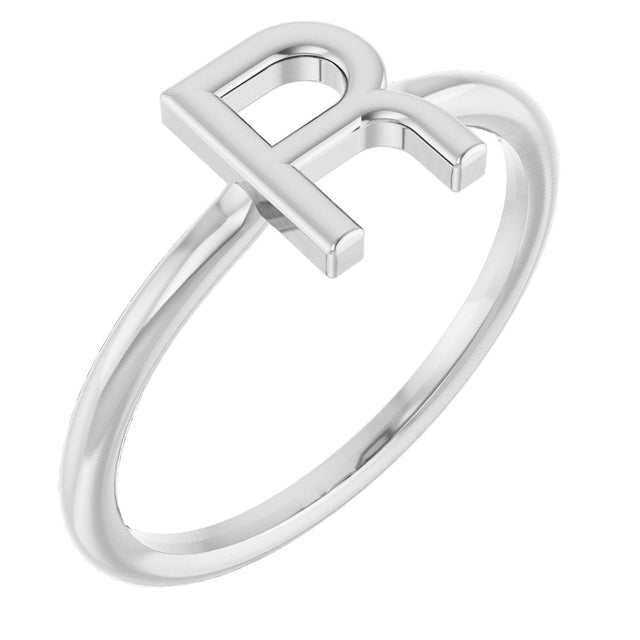 Platinum Initial Ring