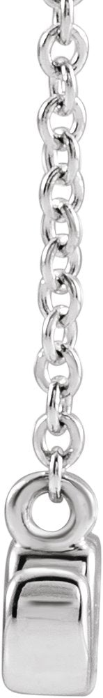 Platinum Petite Mom Script Necklace - view 2