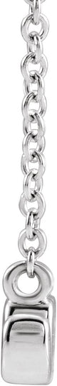 Platinum Petite Mom Script Necklace - view 2