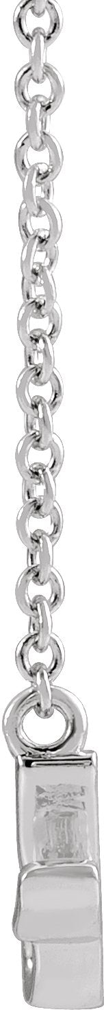 Platinum Petite Mommy Script Necklace - view 2