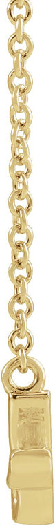 14K Gold Petite Mommy Script Necklace - Yellow Gold - view 2