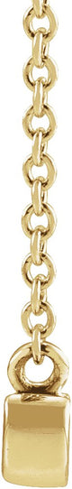 10K Gold Petite Mama Script Necklace - Yellow Gold - view 2