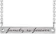 Platinum Family is Forever Bar Necklace