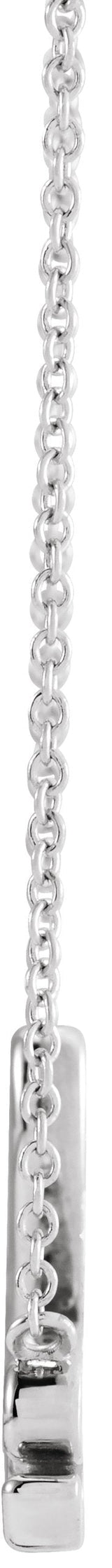 14K Gold Love Necklace – 21.76x13.8mm - White Gold - view 2