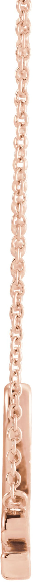 14K Gold Love Necklace – 21.76x13.8mm - Rose Gold - view 2