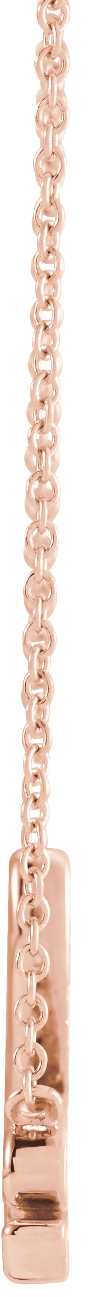 14K Gold Love Necklace – 21.76x13.8mm - Rose Gold - view 2