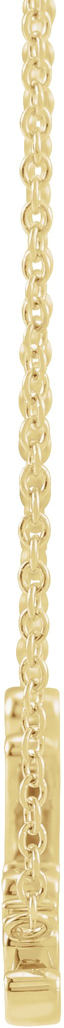 14K Gold Believe Necklace - Yellow Gold - view 2