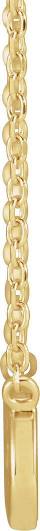 14K Gold Infinity-Inspired Faith Necklace - Yellow Gold - view 2