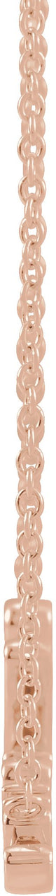 14K Gold Believe Necklace - Rose Gold - view 2