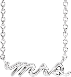 Platinum Mrs Necklace