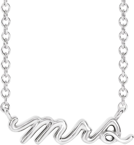 Platinum Mrs Necklace