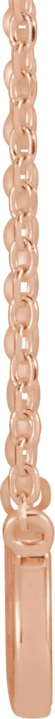 14K Gold Infinity-Inspired Faith Necklace - Rose Gold - view 2