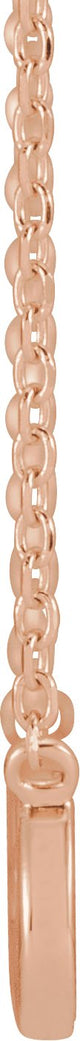 14K Gold Infinity-Inspired Faith Necklace - Rose Gold - view 2