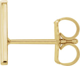 14K Gold Initial A Single Earring - Yellow Gold - view 2