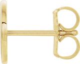 14K Gold Initial D Single Earring - Yellow Gold - view 2