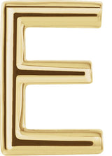 14K Gold Single Initial Earring - Yellow Gold