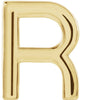 14K Gold Initial R Single Earring - Yellow Gold