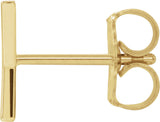 14K Gold Initial Y Single Earring - Yellow Gold - view 2
