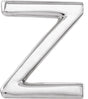 Platinum Initial Z Single Earring