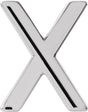 14K Gold Initial X Single Earring - White Gold