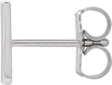 Platinum Initial W Single Earring - view 2