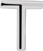 Platinum Initial T Single Earring