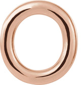 14K Gold Initial O Single Earring - Rose Gold