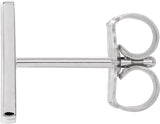 Platinum Initial N Single Earring - view 2