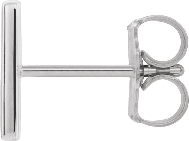 Platinum Initial M Single Earring - view 2