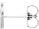 Platinum Initial G Single Earring - view 2