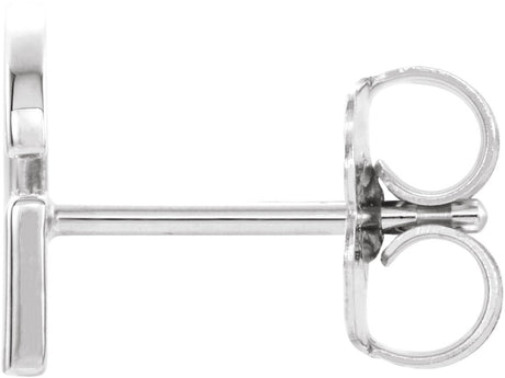 Platinum Initial G Single Earring - view 2