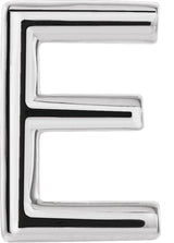 Platinum Single Initial Earring