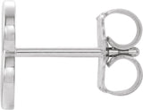 Platinum Initial B Single Earring - view 2