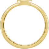 14K Gold Family Engravable Ring - Yellow Gold - view 2