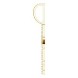 14K Gold Round Natural Diamond Faith Pendant - Yellow Gold - view 6