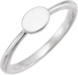Platinum Family Engravable Ring
