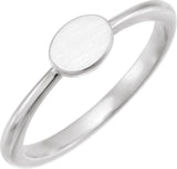 Platinum Family Engravable Ring