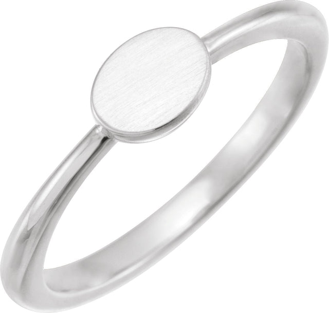 Platinum Family Engravable Ring