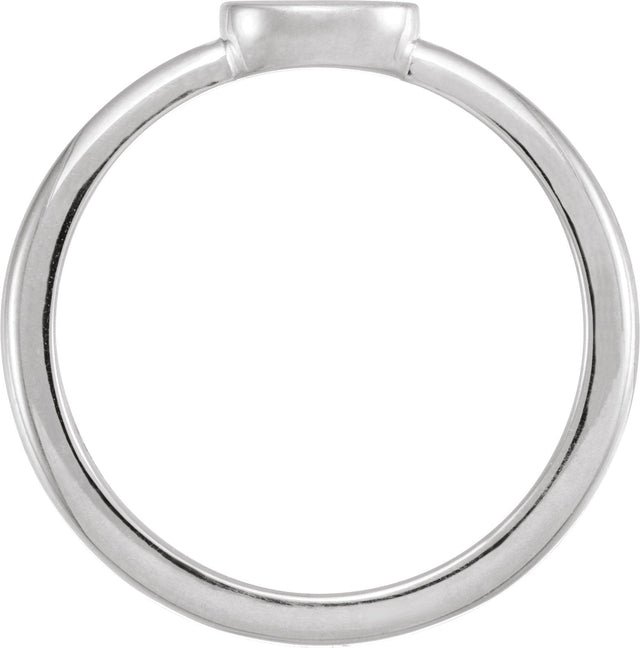 Platinum Family Engravable Ring - view 2
