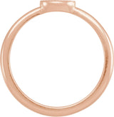 14K Gold Family Engravable Ring - Rose Gold - view 2