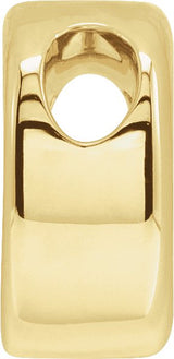 14K Gold Initial D Slide Pendant - view 2