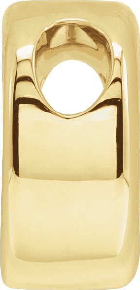 14K Gold Initial D Slide Pendant - view 2
